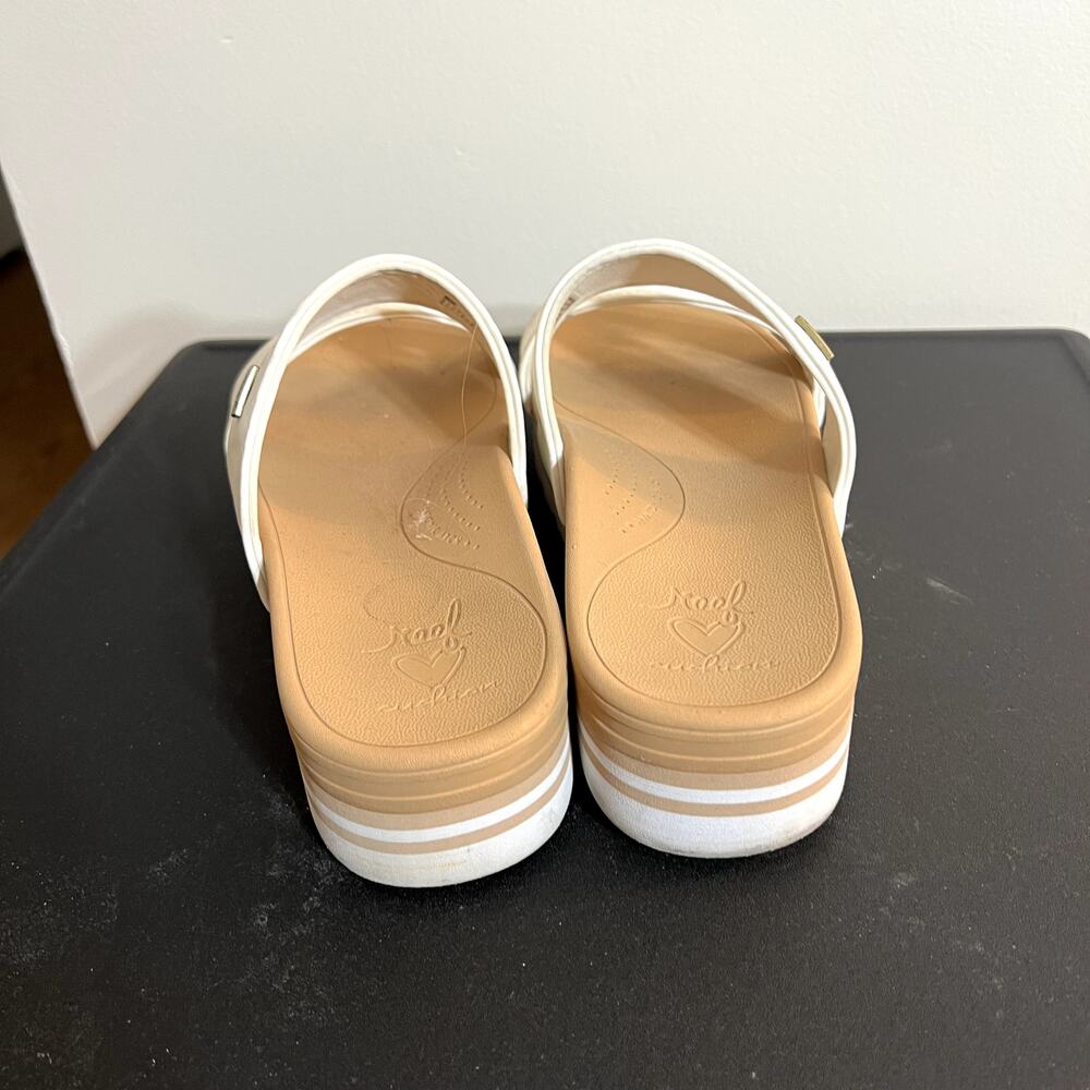 Reef White Vista Platform Sandals - Picture 3 of 7